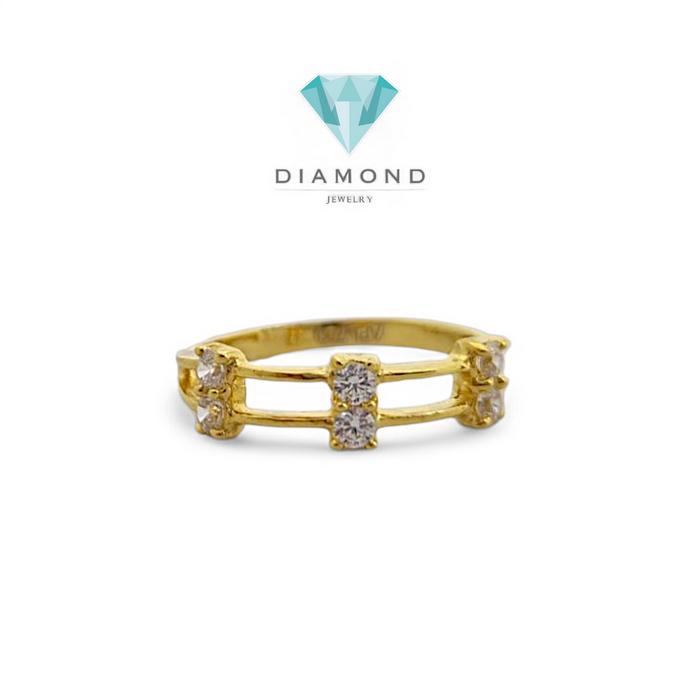 Cincin Mas 2 Baris 23K/ cincin mas 2 row/Diamond Jewelry