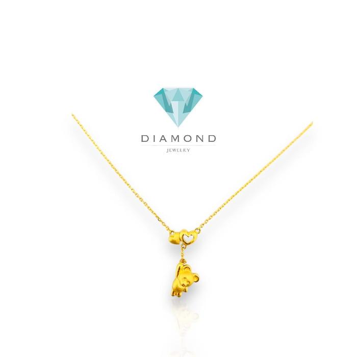 Kalung emas winnie bear/pure gold necklace/kalung emas murni winni bear- 24K Diamond Jewelry