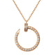 Nail Diamond Pendant Pave Juste 18K Gold -Diamond Jewelry-18KBSM9000RY-HT