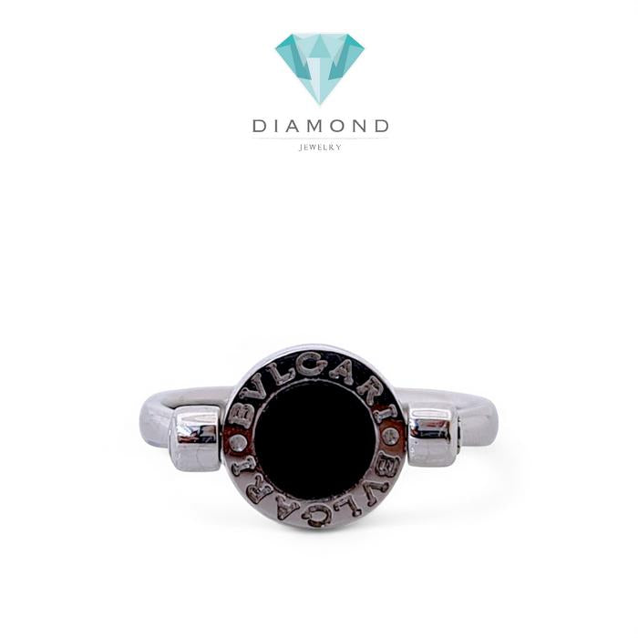 Flip Onyx Diamond Onyx Ring 18K /Diamond Jewelry-364CBD5500RY-HT