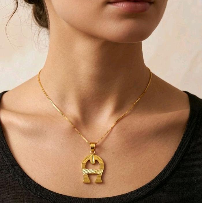 Gold Logo Pendants 23K / Liontin Logo Emas 23K / Diamond Jewelry / 166LMSWP5