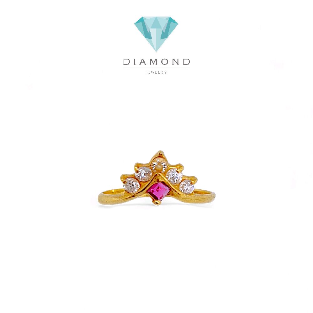 Crown Gold Ring 23K / Cincin Emas Mahkota 23K / 77CMSWP2