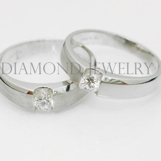 Cincin Kawin/Wedding Ring - Diamond Jewelry Two Tone 01020750/01020751