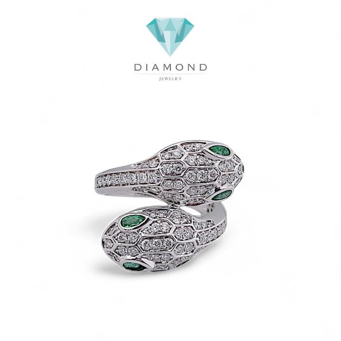 Serpenti Diamond Ring 18K / Diamond Jewelry-99CBD120000AB-HT