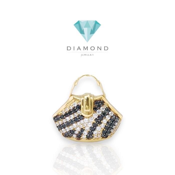Rosato Bag Pendant 18K Gold -Diamond Jewelry-174LMSWP9-HT