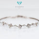 Diamond Bangle - Gelang Berlian - Diamond Jewelry - White 03030414