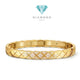 Quilt medium diamond bangle 18k/gelang berlian quilt ch 18k-Diamond Jewelry