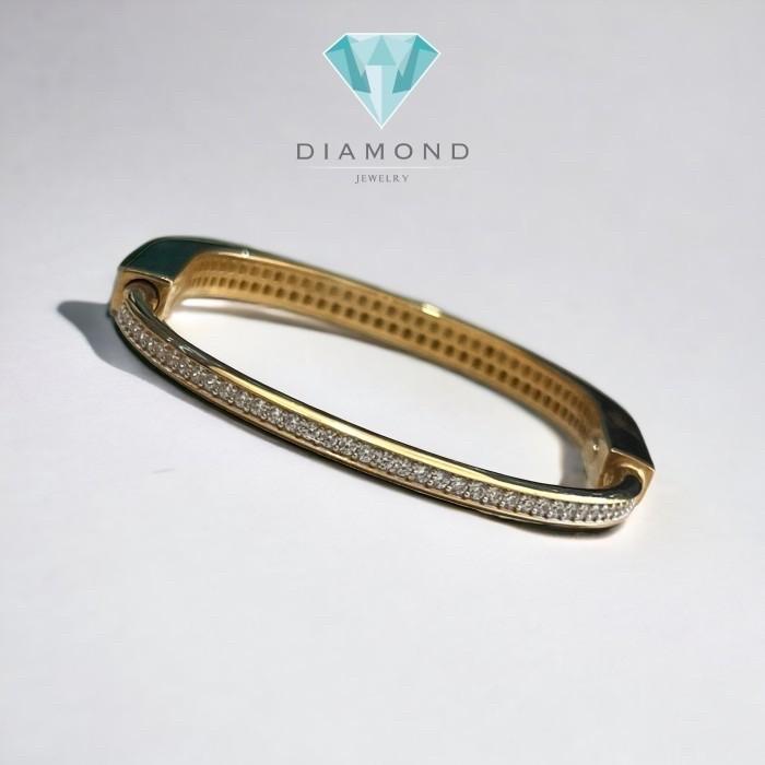 Lock Bangle 18k Gold-Diamond Jewelry MAG