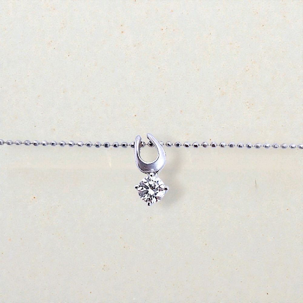 Solitaire Diamond Pendant 18K / Kalung Berlian Solitaire 18K / Diamond Jewelry / 1LB1090PP