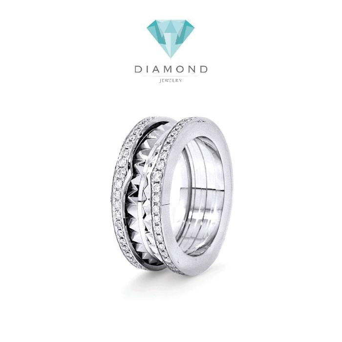 B.zero Diamond Ring 18K / Cincin Berlian B.zero 18K / Diamond Jewelry-1CBD1308LSNEW-HT
