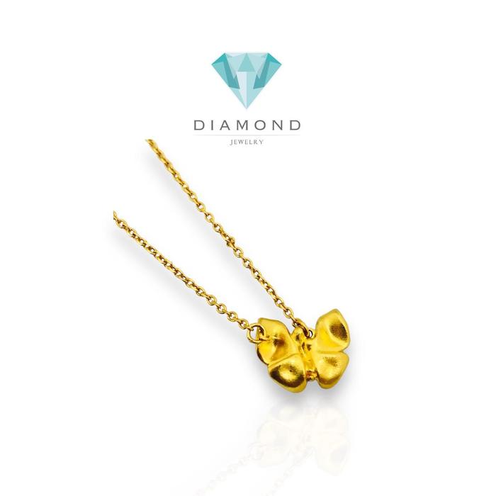 Kalung emas kupu kupu 24K/ gold necklace butterfly/ kalung emas asli kupu -24 k