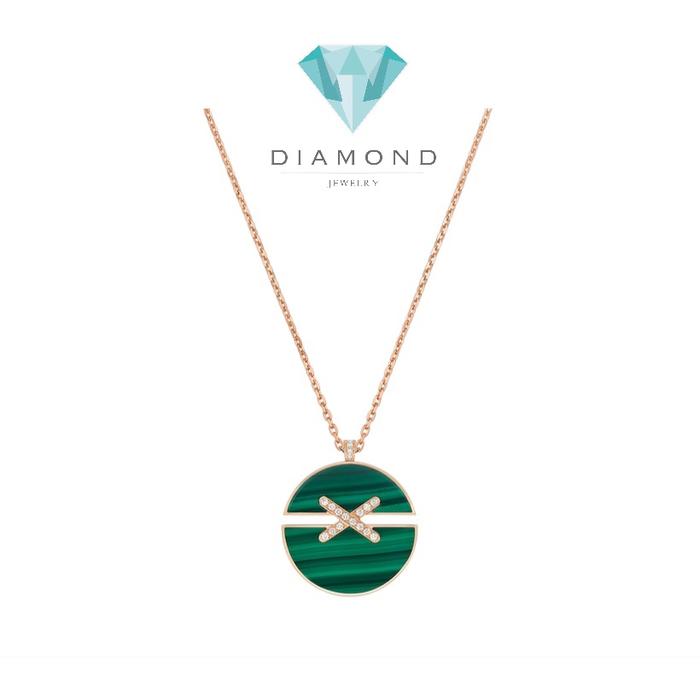 Jeux de Lien Malachite small pendant 18k Chaumet-Diamond Jewelry