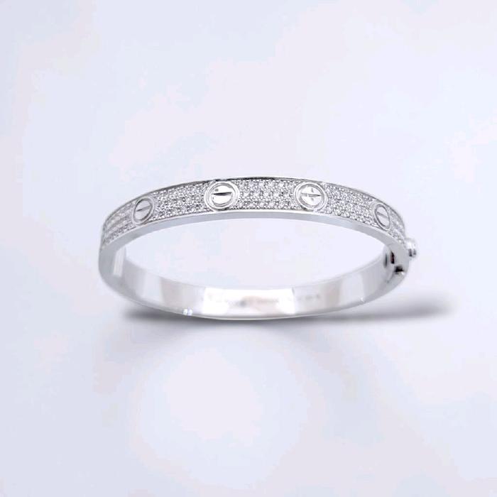 Love Full Diamond Pave Bangle 18K / Diamond Jewelry / 177GBD674000AB