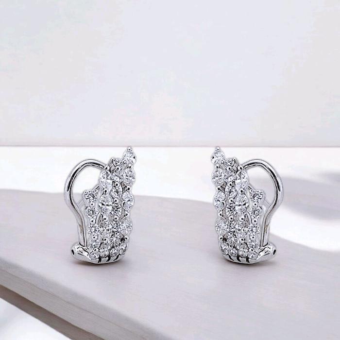 Sparkling Diamond Cuf Earring 18K / Diamond Jewelry