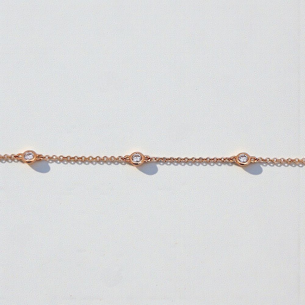 Tennis Diamond Bracelet 18K / Gelang Tennis Berlian 18K / Diamond Jewelry 158GB38500AB - HT