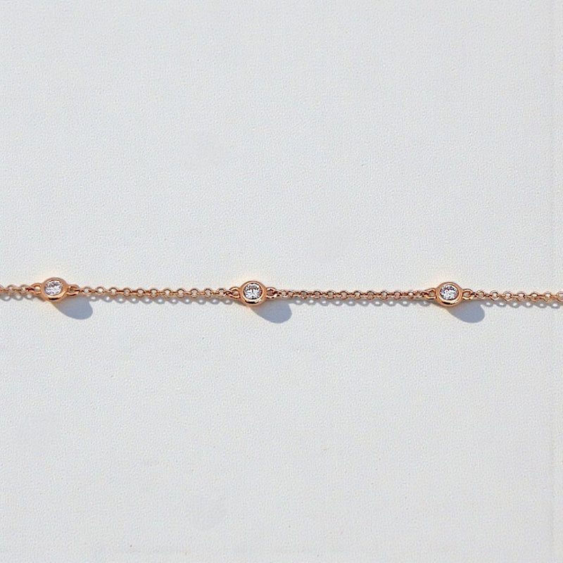 Tennis Diamond Bracelet 18K / Gelang Tennis Berlian 18K / Diamond Jewelry 158GB38500AB - HT