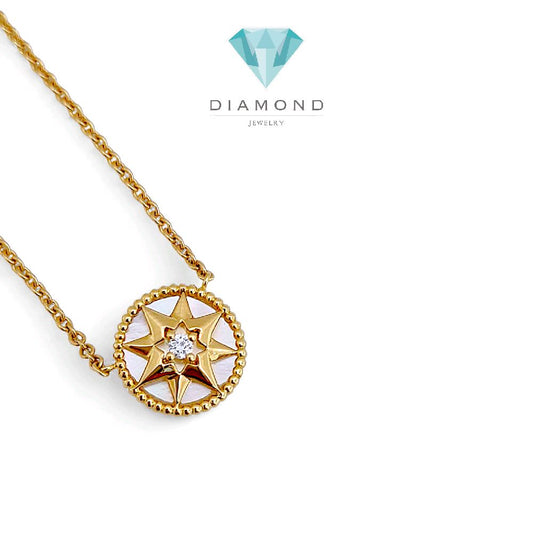 Star Diamond Necklace 18K / Kalung Berlian Bintang 18K / Diamond Jewelry 131KBD56100AB -HT