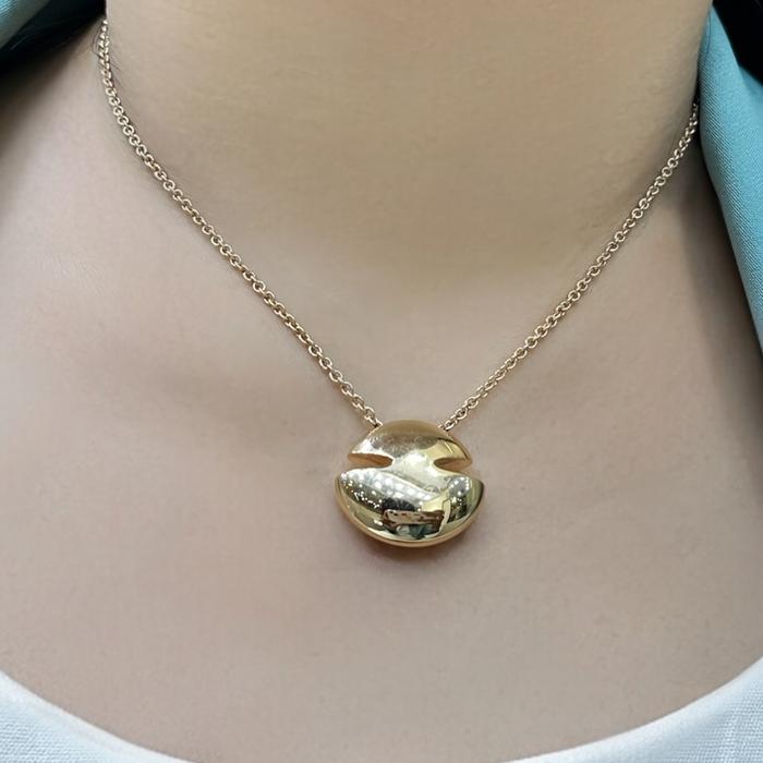 BVL Cabochon Necklace 18k gold/ Diamond Jewelry