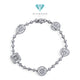 Fancy Tennis Diamond Bracelet 18K / Gelang Berlian Tennis Fancy 18K / Diamond Jewelry 405GB3600LS