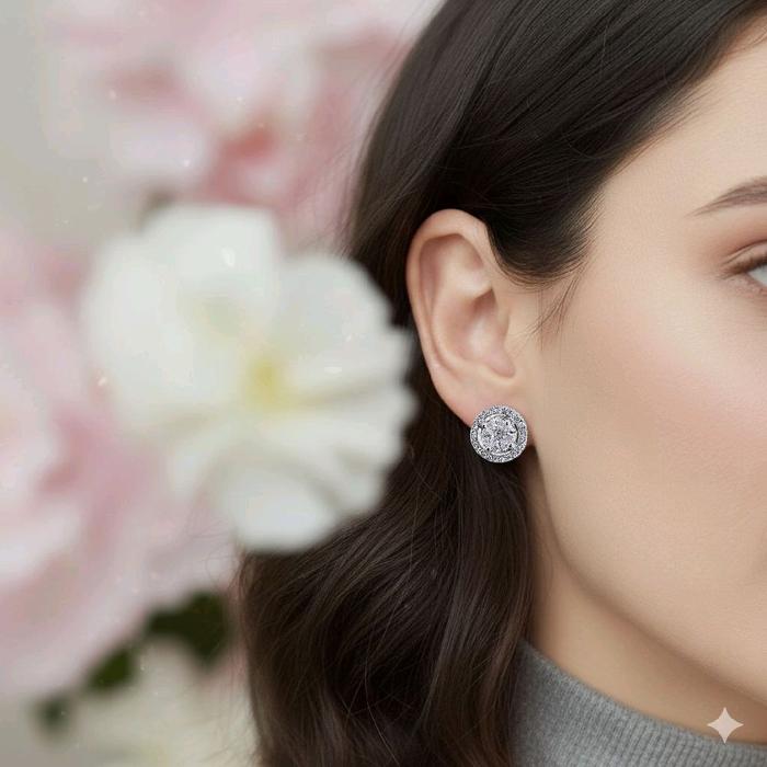 Hello Esperanza Diamond Earring 18K / Anting Berlian Hello Esperanza 18K / Diamond Jewelry 399AB1120PRLS HT