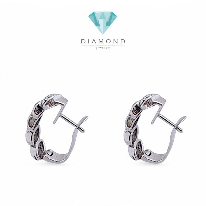 Diamond Hoop Earring 18K / Diamond Jewelry