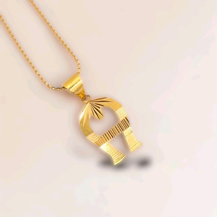 Gold Pendants Letter A 23K / Liontin Emas Huruf A 23K / Diamond Jewelry / 288LMSWP2