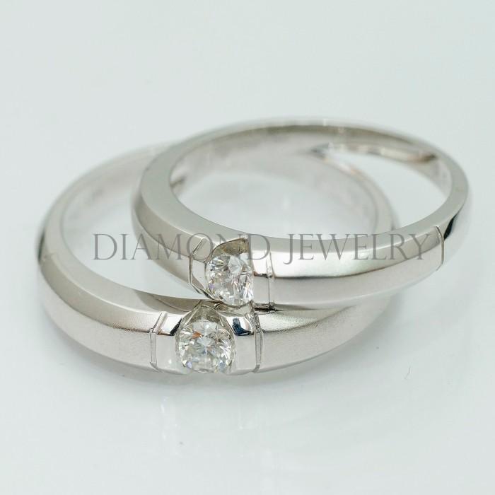 Cincin Kawin/Wedding Ring - Diamond Jewelry Two Tone 01020770/01020771
