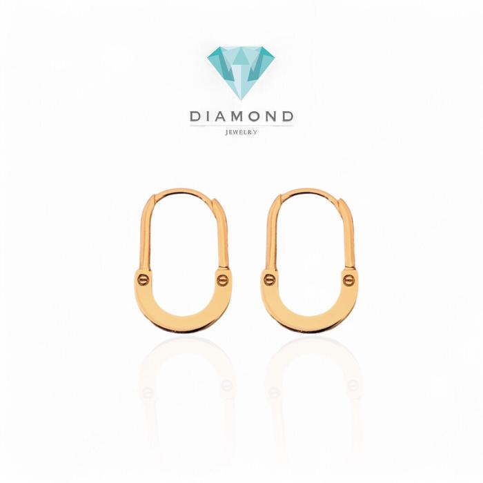 Anting Emas lock 750K-Diamond Jewelry