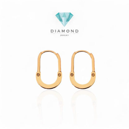 Anting Emas lock 750K-Diamond Jewelry