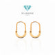 Anting Emas lock 750K-Diamond Jewelry