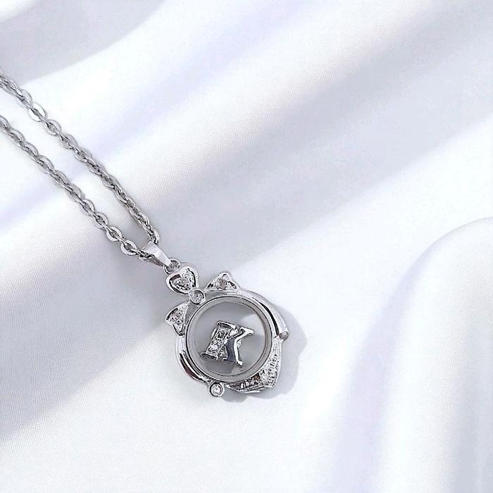 Liontin Initial K Diamond 18K / Diamond Jewelry 16LBGT600WPLS-HT