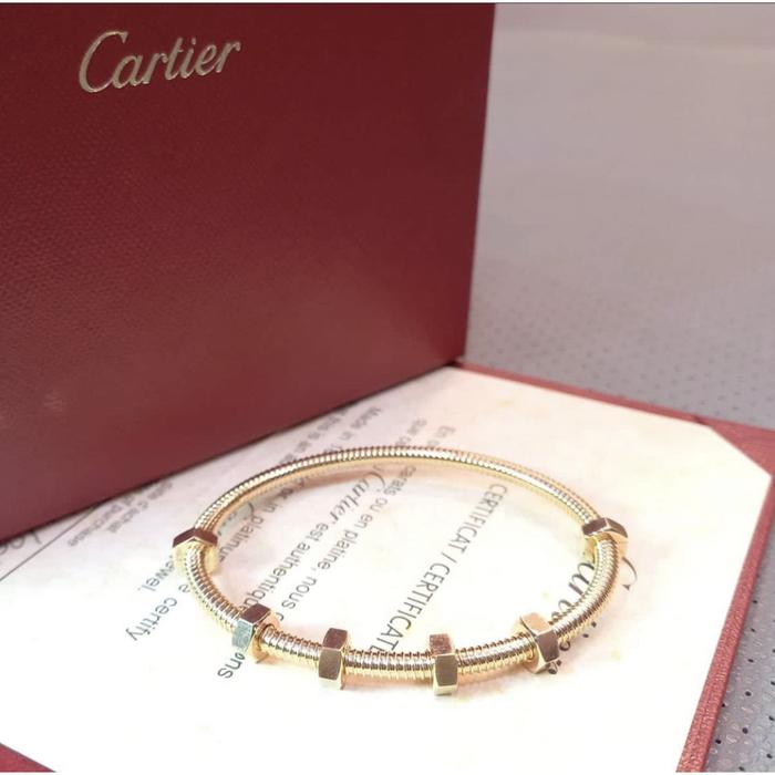 Ecreu de Cartier bracelet gold 18K original Diamond Jewelry