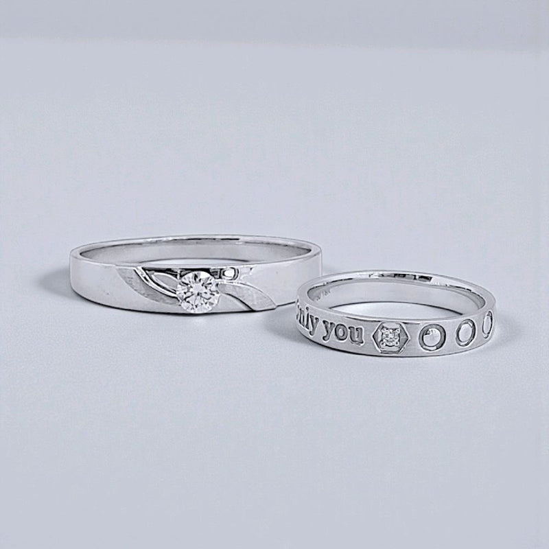 Only You Wedding Diamond Ring 18K / Cincin Kawin Berlian Only You 18K / Diamond Jewelry 81CBNKH7106WPLS - 83CBGT250WPLS1