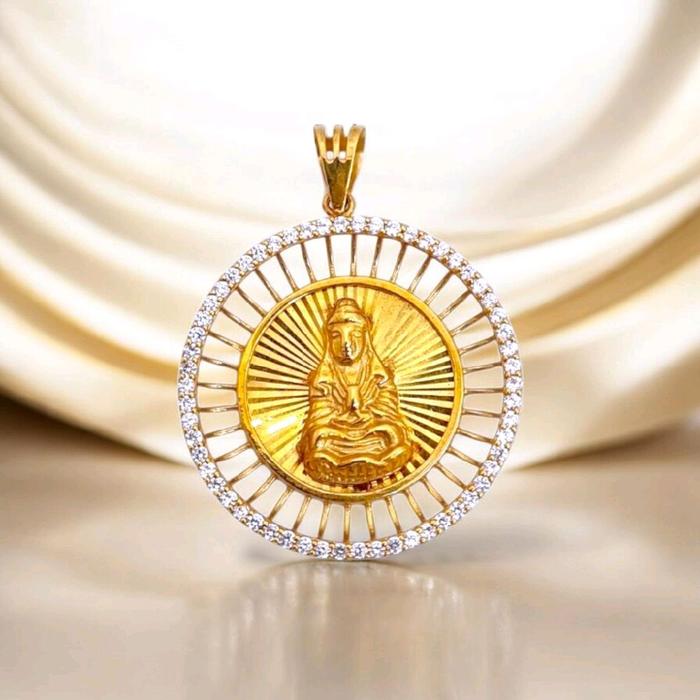 Gold Buddha pendant 18K / Liontin Emas Buddha 18K / 167LMSWP5