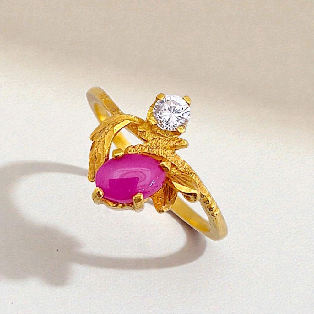 Leaf Gold Ring 23K / Cincin Emas Daun 23K / 65CMSWP3