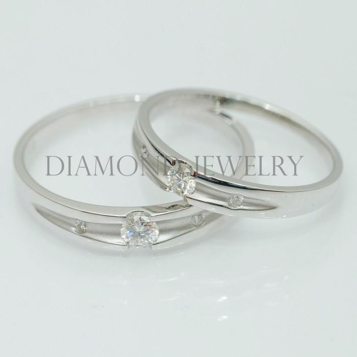 Cincin Kawin/Wedding Ring - Diamond Jewelry Two Tone 01020782/01020783