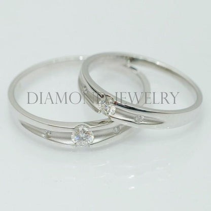 Cincin Kawin/Wedding Ring - Diamond Jewelry Two Tone 01020782/01020783