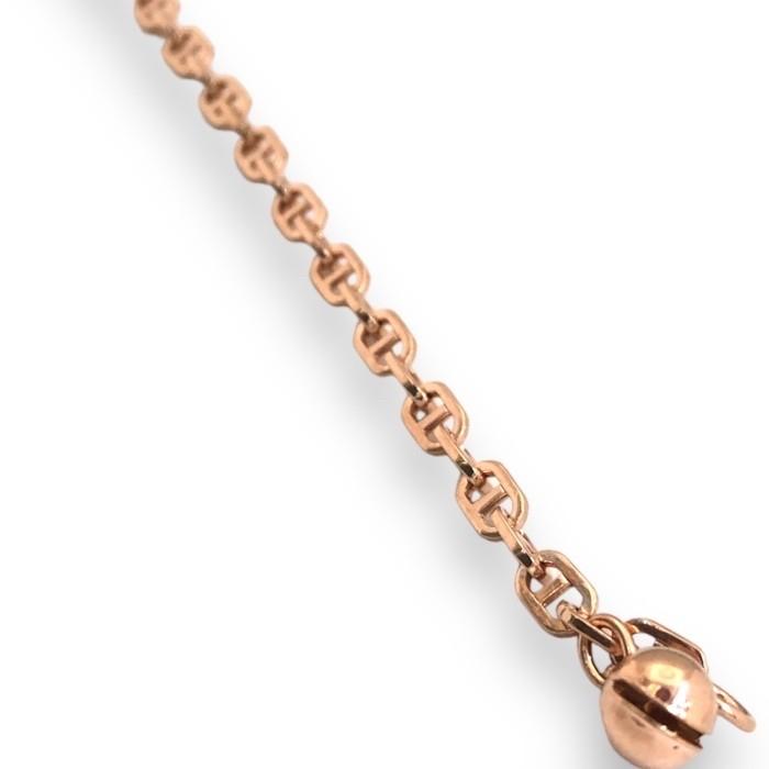 Chain small herme bracelet/gelang emas 18k rose gold