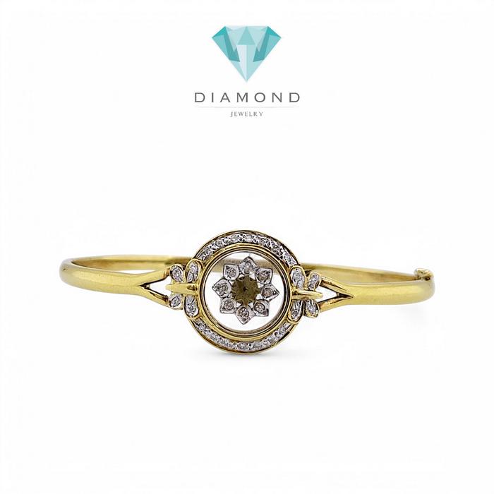 Diamond Bangle - Gelang Berlian - Diamond Jewelry - Rose Gold 03030436