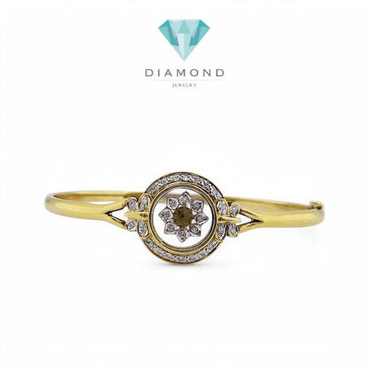 Diamond Bangle - Gelang Berlian - Diamond Jewelry - Rose Gold 03030436