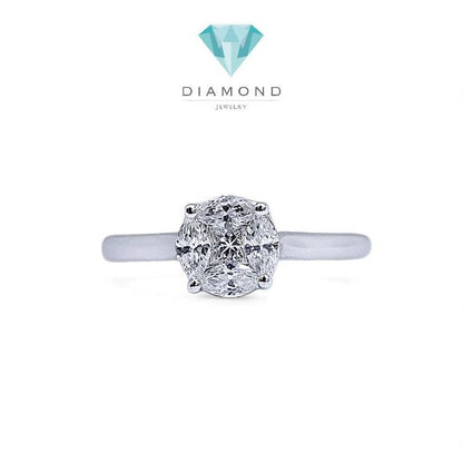 Esperanza Diamond Ring 18K / Cincin Berlian Esperanza 18K / Diamond Jewelry 376CB625ANANLS HT