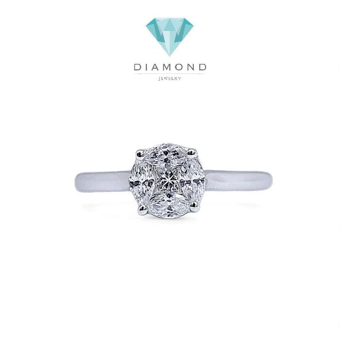 Esperanza Diamond Ring 18K / Cincin Berlian Esperanza 18K / Diamond Jewelry 376CB625ANANLS HT