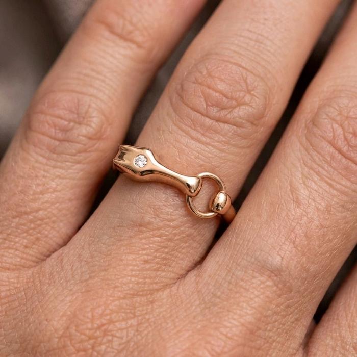 Galop Diamond Ring Rose Gold 18K / Cincin Berlian Galop Rose Gold 18 K / Diamond Jewelry / 127CBD62800AB