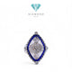 Blue Sapphire Diamond Ring 18K / Diamond Jewelry