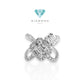 Diamond cross baguette/ cincin berlian cross baguette- 18K diamond jewelry