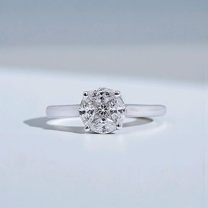 Esperanza Diamond Ring 18K / Cincin Berlian Esperanza 18K / Diamond Jewelry 376CB625ANANLS HT