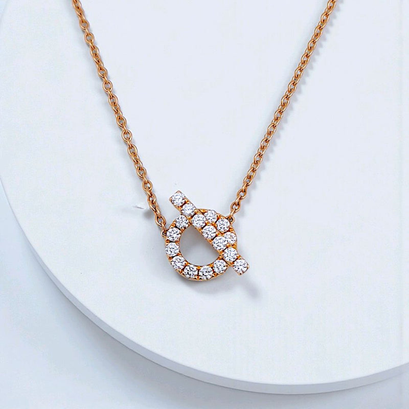 Finesse Diamond Necklace 18K / Kalung Berlian Finesse 18K / Diamond Jewelry 130KBD95100AB -HT