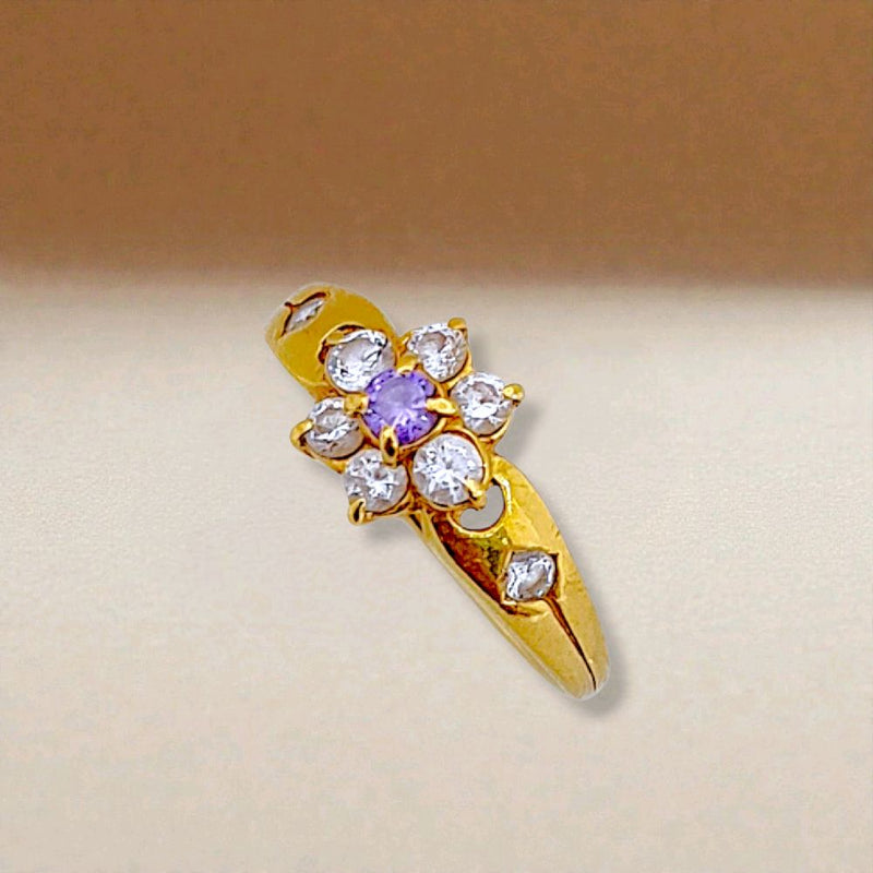 Flower Gold Ring 23K / Cincin Emas Bunga 23K / 134CMSWP3