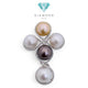 Liontin Pearl cross Diamond 18K / Diamond Jewelry