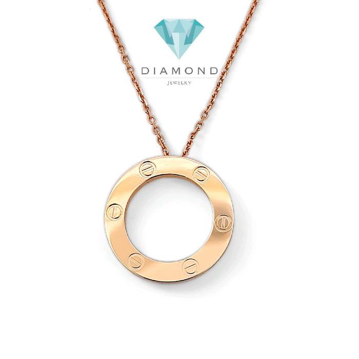 Love Necklace 18K / Diamond Jewelry 400KBD1260RY-HT